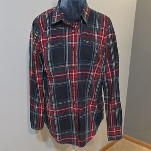 J. Crew Tartan Plaid Shirt Sz‎ 12